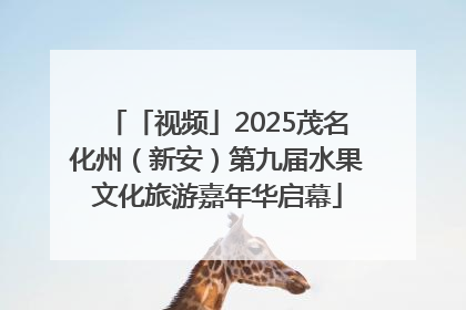 「视频」2025茂名化州（新安）第九届水果文化旅游嘉年华启幕