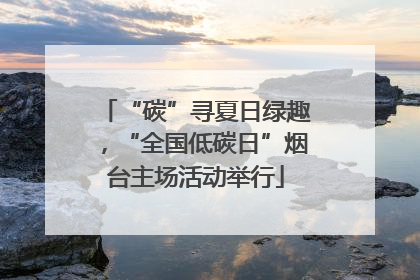“碳”寻夏日绿趣，“全国低碳日”烟台主场活动举行