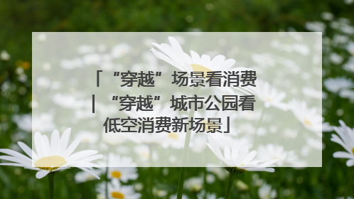 “穿越”场景看消费｜“穿越”城市公园看低空消费新场景