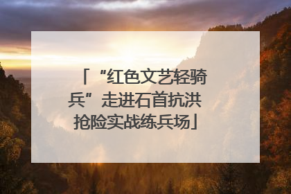 “红色文艺轻骑兵”走进石首抗洪抢险实战练兵场