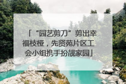 “园艺剪刀”剪出幸福枝桠，先贤苑片区工会小组携手扮靓家园