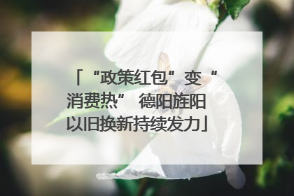 “政策红包”变“消费热” 德阳旌阳以旧换新持续发力