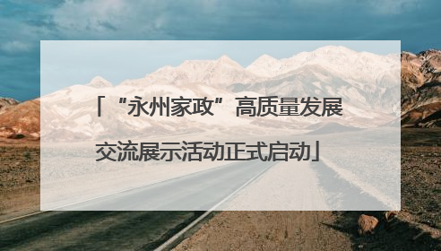 “永州家政”高质量发展交流展示活动正式启动