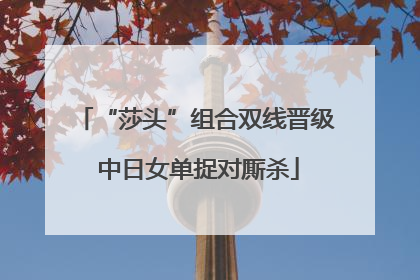 “莎头”组合双线晋级 中日女单捉对厮杀