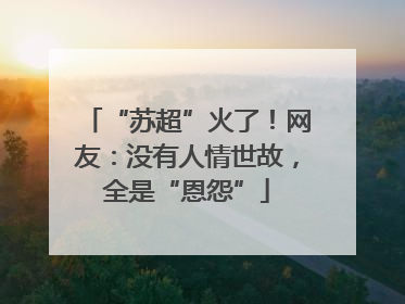 “苏超”火了！网友：没有人情世故，全是“恩怨”