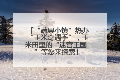 “蔬果小镇”热办“玉米奇遇季”，玉米田里的“迷宫王国”等您来探索