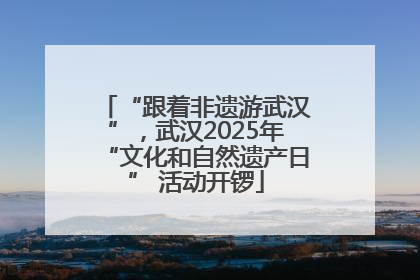 “跟着非遗游武汉”，武汉2025年“文化和自然遗产日” 活动开锣