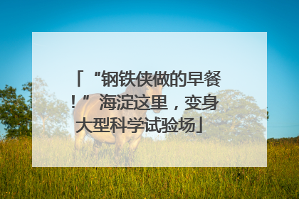 “钢铁侠做的早餐！”海淀这里，变身大型科学试验场