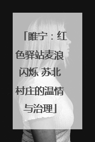 睢宁：红色驿站麦浪闪烁 苏北村庄的温情与治理