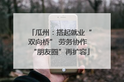 瓜州：搭起就业“双向桥” 劳务协作“朋友圈”再扩容