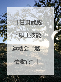 甘肃武威：职工技能运动会“燃情收官”