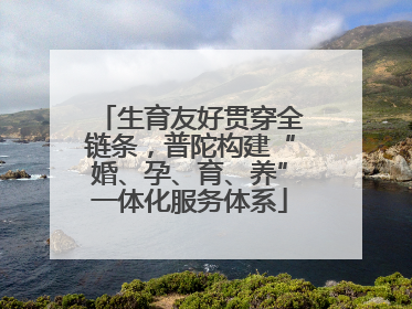 生育友好贯穿全链条，普陀构建“婚、孕、育、养”一体化服务体系