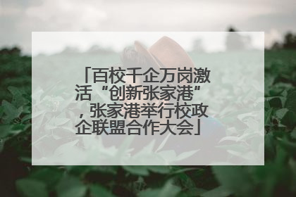 百校千企万岗激活“创新张家港”，张家港举行校政企联盟合作大会