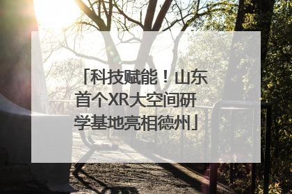 科技赋能！山东首个XR大空间研学基地亮相德州
