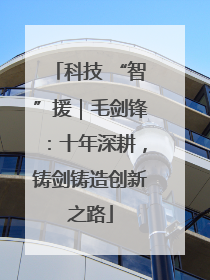 科技 “智”援｜毛剑锋：十年深耕，铸剑铸造创新之路