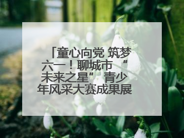 童心向党 筑梦六一！聊城市 “未来之星” 青少年风采大赛成果展示活动圆满成功