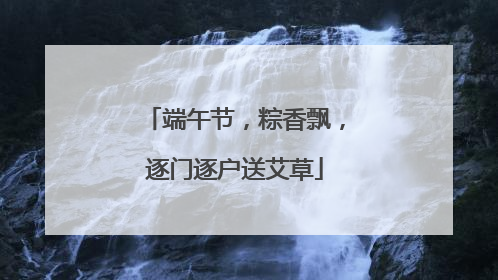 端午节，粽香飘，逐门逐户送艾草