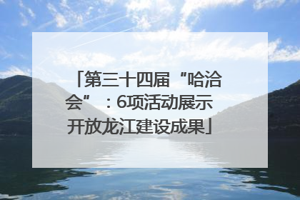 第三十四届“哈洽会”：6项活动展示开放龙江建设成果