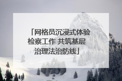 网格员沉浸式体验检察工作 共筑基层治理法治防线