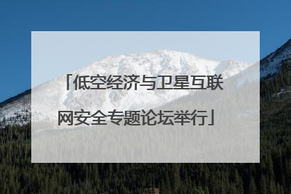 低空经济与卫星互联网安全专题论坛举行