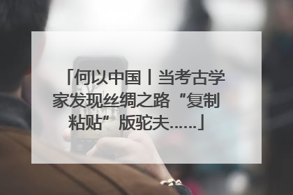何以中国丨当考古学家发现丝绸之路“复制粘贴”版驼夫……