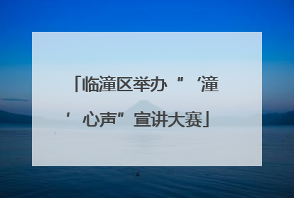 临潼区举办“‘潼’心声”宣讲大赛