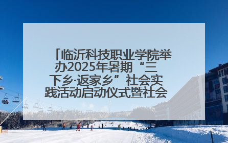 临沂科技职业学院举办2025年暑期“三下乡·返家乡”社会实践活动启动仪式暨社会实践活动供需交流会