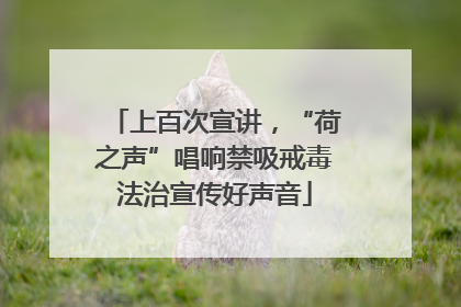 上百次宣讲，“荷之声”唱响禁吸戒毒法治宣传好声音