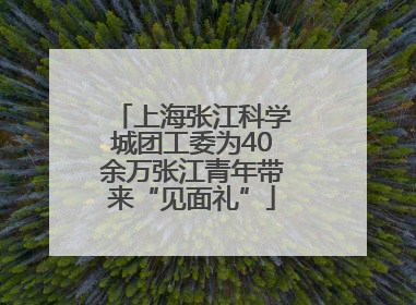 上海张江科学城团工委为40余万张江青年带来“见面礼”