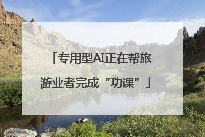 专用型AI正在帮旅游业者完成“功课”