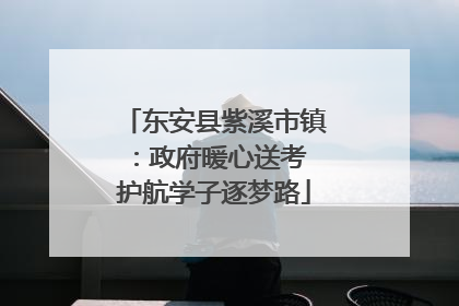 东安县紫溪市镇：政府暖心送考 护航学子逐梦路