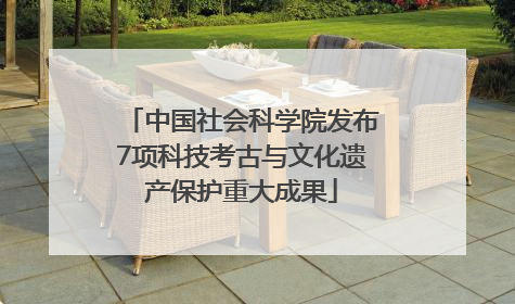 中国社会科学院发布7项科技考古与文化遗产保护重大成果