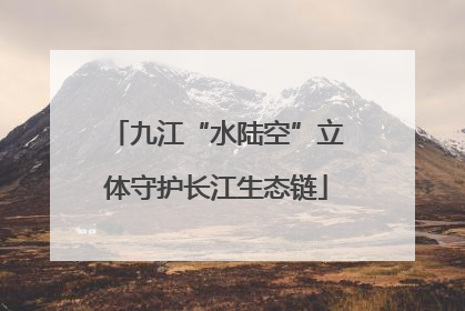 九江“水陆空”立体守护长江生态链