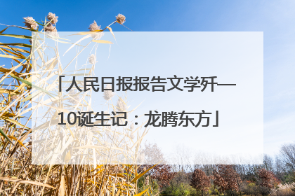 人民日报报告文学歼—10诞生记：龙腾东方