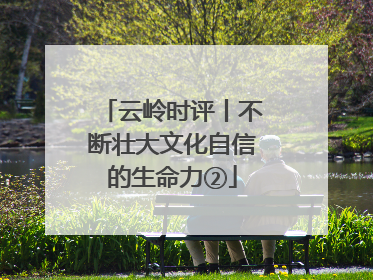 云岭时评丨不断壮大文化自信的生命力②
