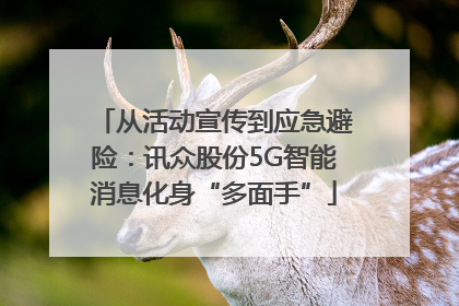 从活动宣传到应急避险：讯众股份5G智能消息化身“多面手”
