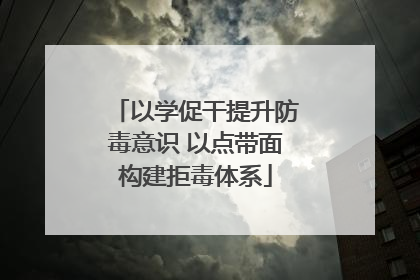 以学促干提升防毒意识 以点带面构建拒毒体系