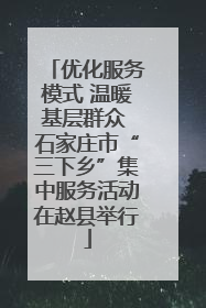 优化服务模式 温暖基层群众 石家庄市“三下乡”集中服务活动在赵县举行