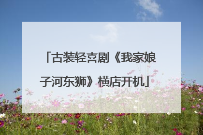 古装轻喜剧《我家娘子河东狮》横店开机