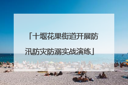 十堰花果街道开展防汛防灾防溺实战演练