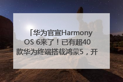华为官宣HarmonyOS 6来了！已有超40款华为终端搭载鸿蒙5，开发者突破800万