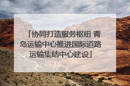 协同打造服务枢纽 青岛运输中心推进国际道路运输集结中心建设