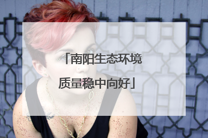 南阳生态环境质量稳中向好