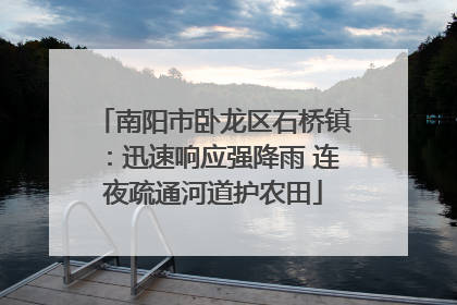 南阳市卧龙区石桥镇：迅速响应强降雨 连夜疏通河道护农田
