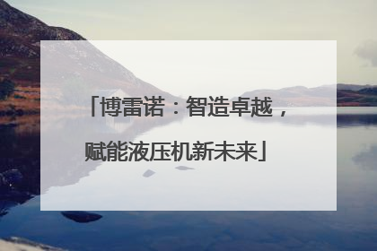 博雷诺：智造卓越，赋能液压机新未来
