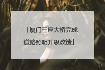 厦门三座大桥完成道路照明升级改造