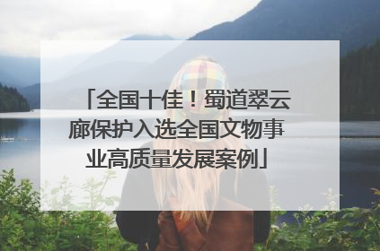 全国十佳！蜀道翠云廊保护入选全国文物事业高质量发展案例