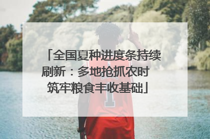 全国夏种进度条持续刷新：多地抢抓农时 筑牢粮食丰收基础