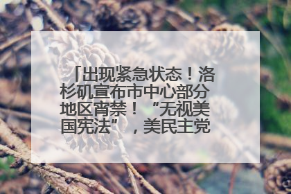 出现紧急状态！洛杉矶宣布市中心部分地区宵禁！“无视美国宪法”，美民主党议员批评特朗普