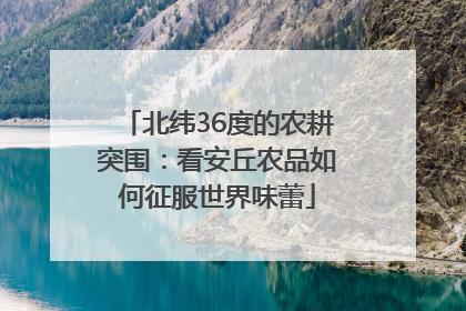 北纬36度的农耕突围：看安丘农品如何征服世界味蕾